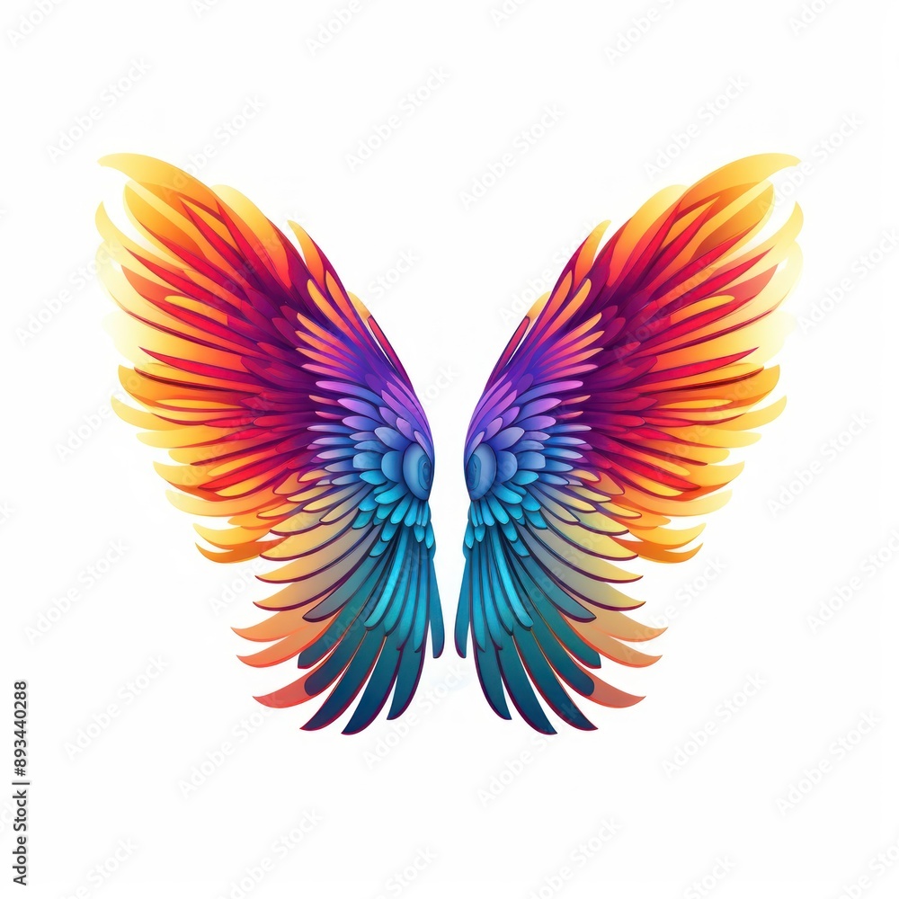 Obraz premium Wings pattern bird lightweight.