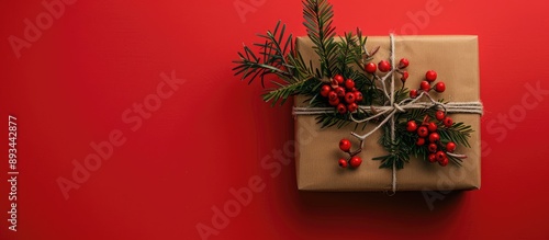 A Christmas themed gift dec...