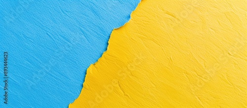 Yellow and blue textured pa...