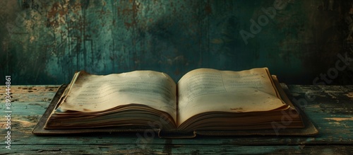 A grunge background sets th...