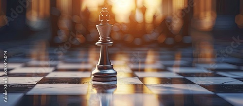 Chess piece on a chessboard...