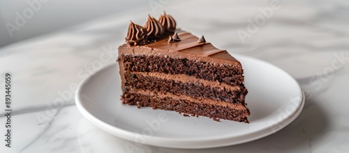 A decadent slice of chocola...
