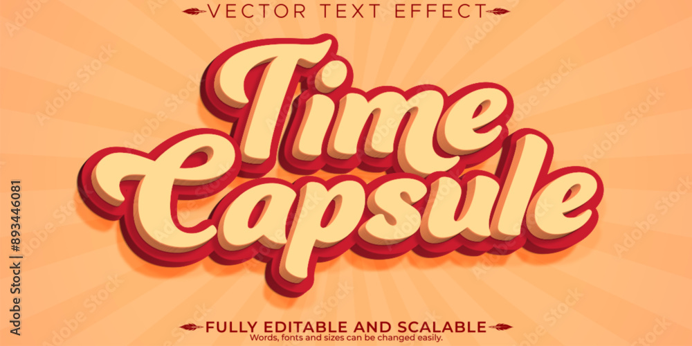 Retro sticker text effect, editable 70s and 80s text style Retro sticker text effect, editable 70s and 80s text style