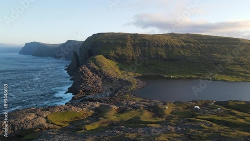 Sorvagsvatn Lake Faroe Islands Lake above the Ocean Vagar Island