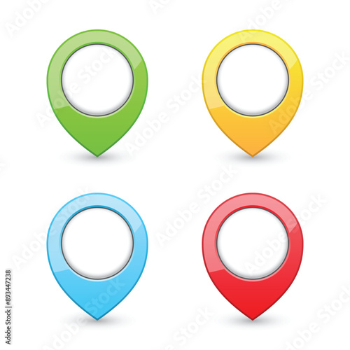 Free Download Map pin icon set. Vector illustration - GFXLoad