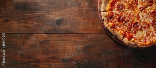 Wooden table with a delicio...