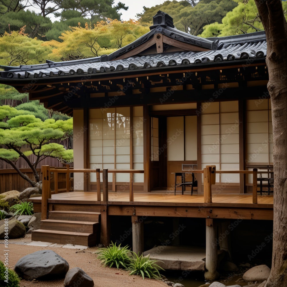 Design a Japanese and American style house. Be sure to infuse both cultures into the design. Make it have authentic Japanese architecture and designs but add some American culture as well
Design a Japanese and American style house. Be sure to infuse both cultures into the design. Make it have authentic Japanese architecture and designs but add some American culture as well