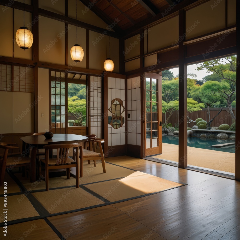 Design a Japanese and American style house. Be sure to infuse both cultures into the design. Make it have authentic Japanese architecture and designs but add some American culture as well
Design a Japanese and American style house. Be sure to infuse both cultures into the design. Make it have authentic Japanese architecture and designs but add some American culture as well