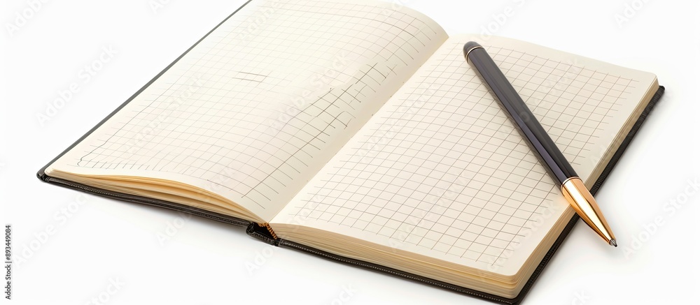 Notepad for jotting down notes with blank space for text or drawings. with copy space image. Place for adding text or design Notepad for jotting down notes with blank space for text or drawings. with copy space image. Place for adding text or design