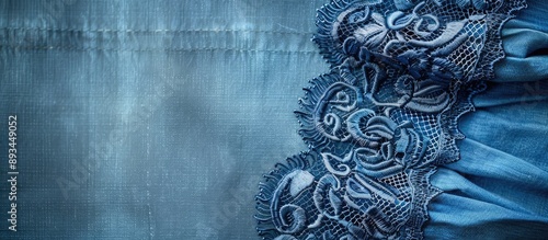 Blue lace displayed on a je...