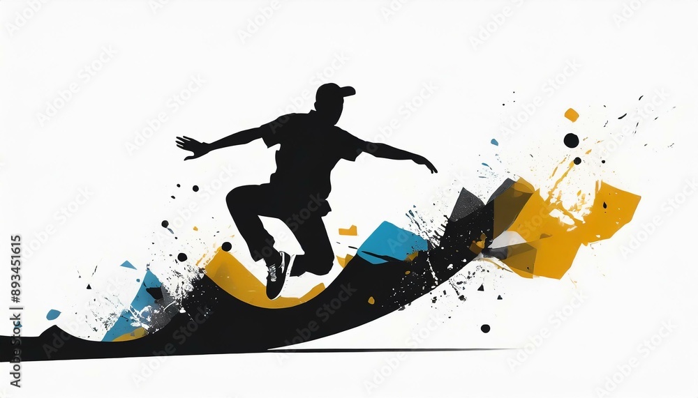 Fototapeta premium skateboarder in action