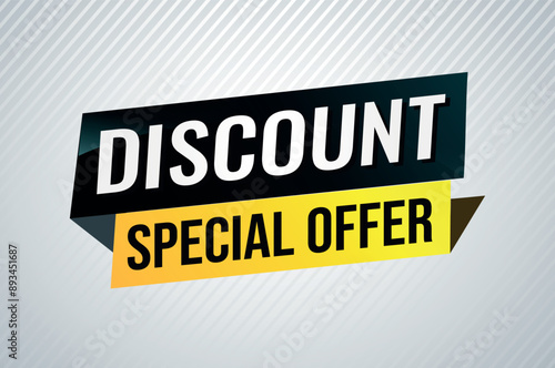 discount special offer poster banner graphic design icon logo sign symbol social media website coupon

