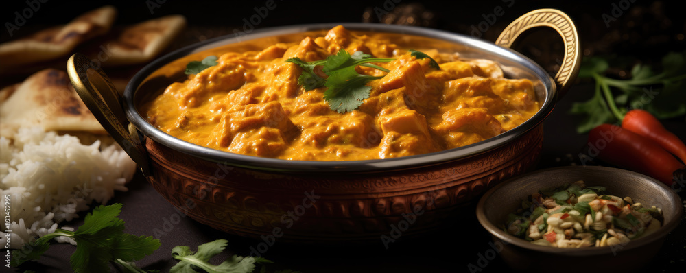 Indian cuisine meat chicke korma. Indian cuisine meat chicke korma.