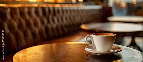 Coffee cup on a table with ...