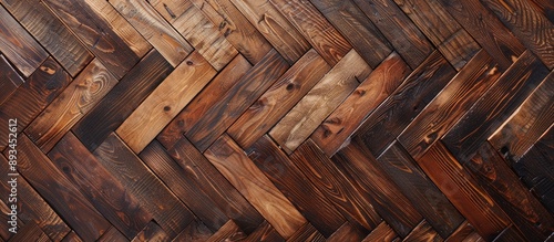 Texture of brown wooden par...