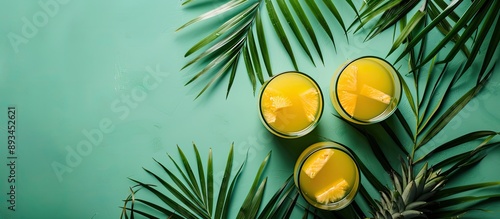 Pineapple juice with palm l...
