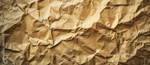 Vintage crumpled paper with...