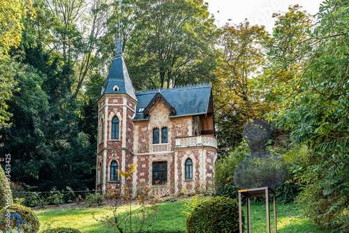 Chateau d'if, annex of Chateau de Monte-Cristo (Castle of Montecristo), French writer Alexandre Dumas' house museum, Le Port-Marly, near Paris, France photo