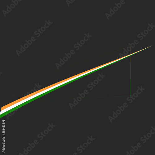 vibrant and patriotic background for celebrating Indian Independence Day (August 15) and Republic Day (January 26). This editable background design prominently features the colors of the Indian flag