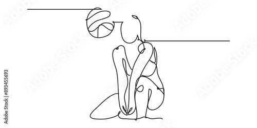 Volley Beach Girl