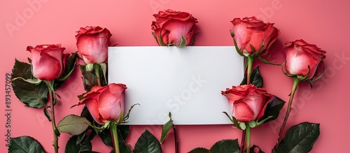 Fresh roses arranged decora...