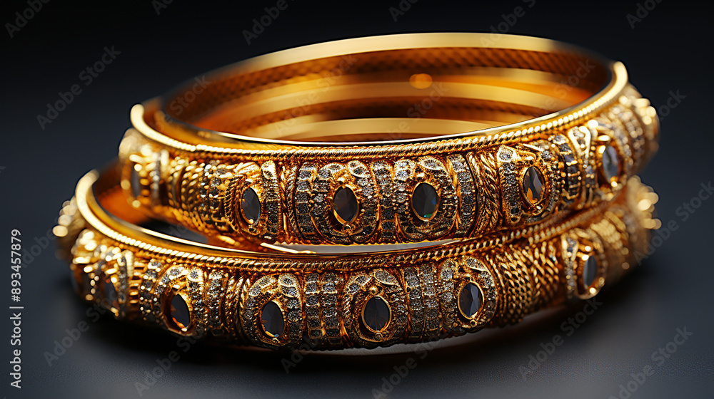 beautiful gold bangles, generative ai beautiful gold bangles, generative ai