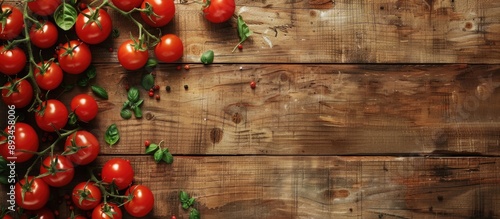 Rustic style tomatoes on a ...