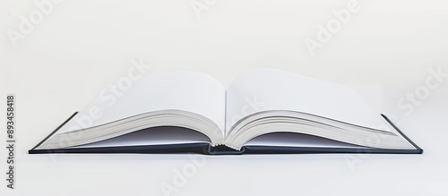 An empty open book with cop...