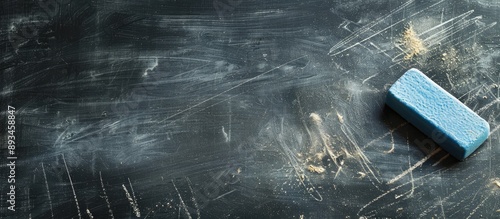 Blackboard eraser smudging ...