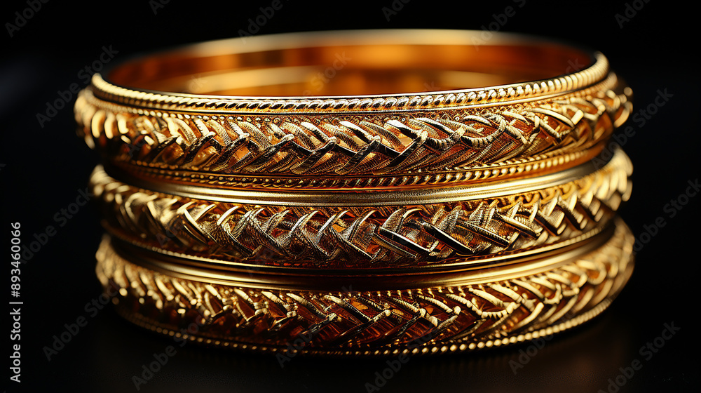 beautiful gold bangles, generative ai beautiful gold bangles, generative ai