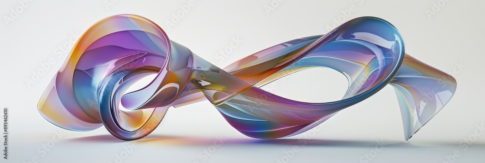 Abstract sculpture made of glass. Abstract sculpture made of glass.