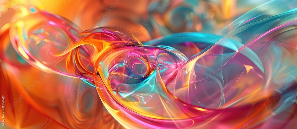 Fototapeta premium Vibrant art background with an abstract design, perfect as a backdrop with ample copy space image.