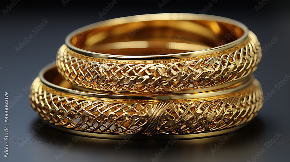 beautiful gold bangles, generative ai beautiful gold bangles, generative ai