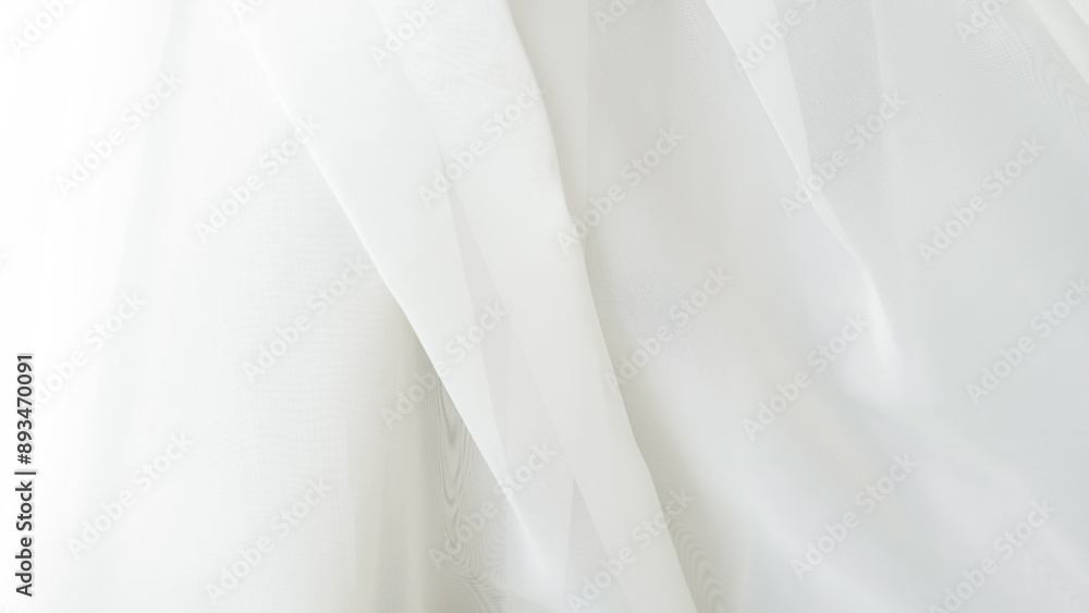 Elegant white tulle background for home textiles and wedding dress fabric Elegant white tulle background for home textiles and wedding dress fabric