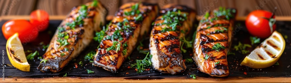 Delicious Grilled Fish Recipe A Hearty Supper Idea with Grilled Lemon and Tomatoes for a Flavorful Meal Delicious Grilled Fish Recipe A Hearty Supper Idea with Grilled Lemon and Tomatoes for a Flavorful Meal