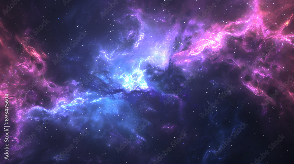 Infinite space background with nebulas and stars Infinite space background with nebulas and stars