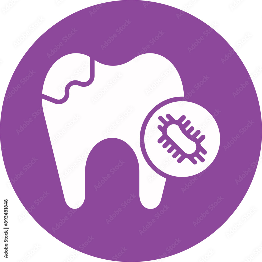 Bacteria glyph circle icon Bacteria glyph circle icon