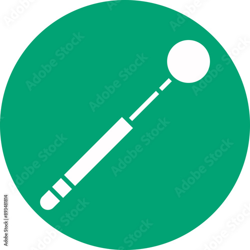 Mirror glyph circle icon
