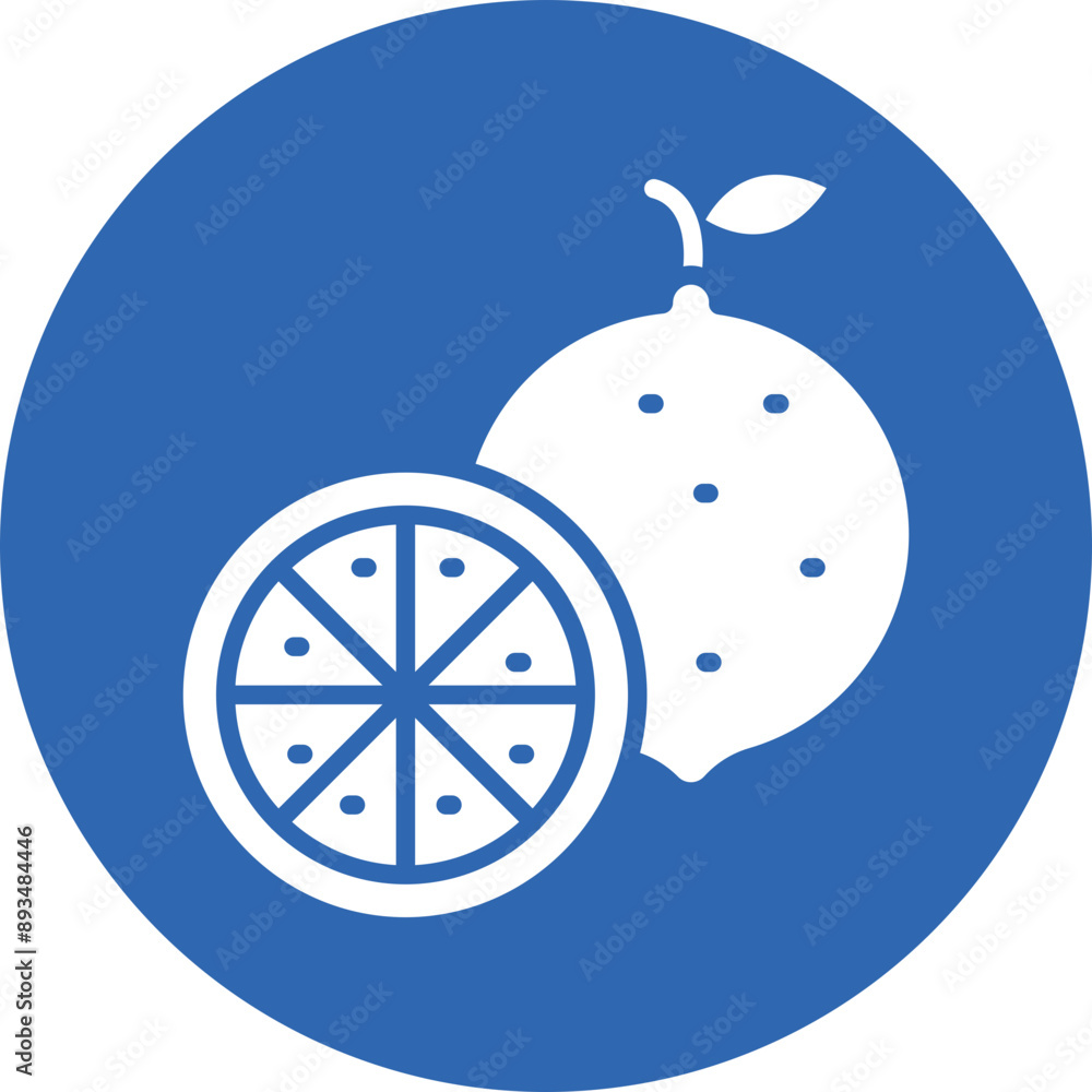 Lime glyph circle icon Lime glyph circle icon
