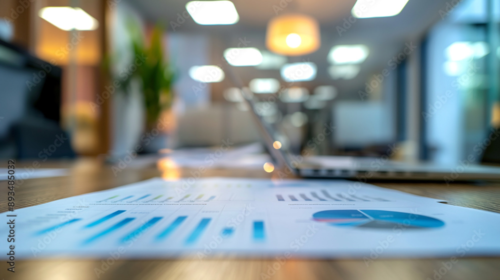 business data statistics documents on the table in modern office, business growth analysis business data statistics documents on the table in modern office, business growth analysis