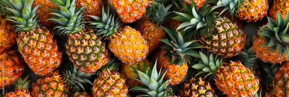 Fresh pineapple seamless pattern background Fresh pineapple seamless pattern background