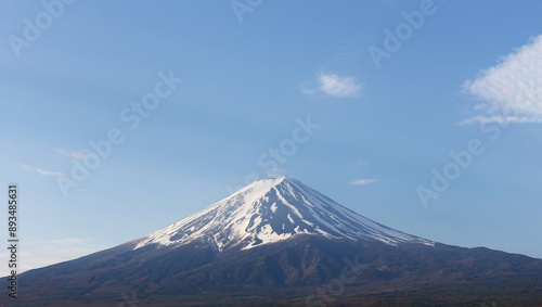 Mount Fuji on a clear day.