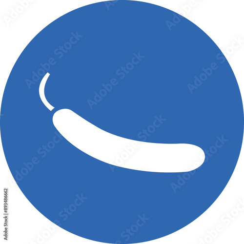 Bottle gourd glyph circle icon