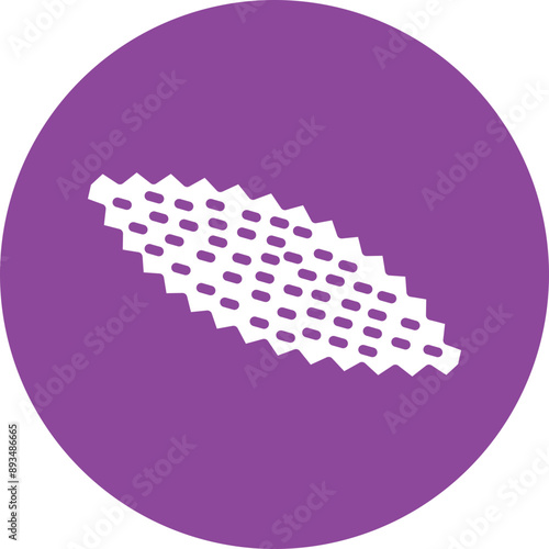 Bitter gourd glyph circle icon
