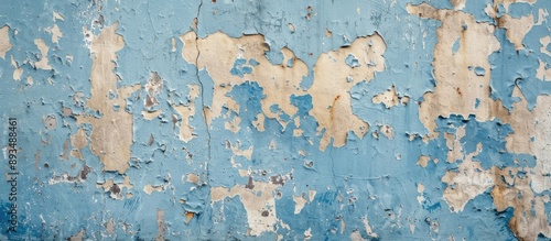 Wallpaper Mural Urban grungy background with a blue plastered wall showing damp and peeling paint perfect for copy space image Torontodigital.ca
