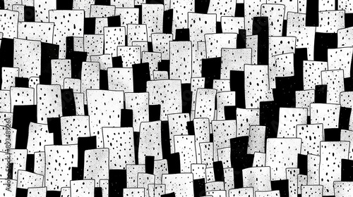 Background with squares and dots.