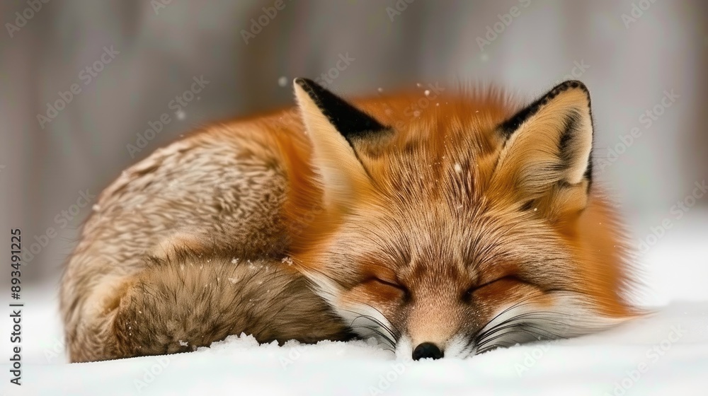 Four red foxes stand in a group, partially hidden by lush greenery, with their heads turned to look off-camera Four red foxes stand in a group, partially hidden by lush greenery, with their heads turned to look off-camera