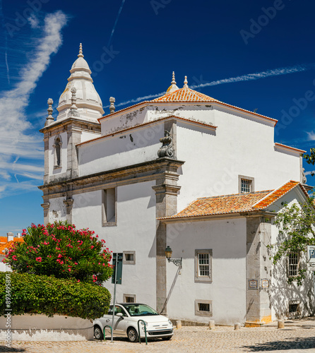 16th century church of Our Lady of the Maritime men (Igreja de Nossa Senhora dos Navegantes) formerly known as Igreja dos Homens do Mar (Church of the Men of the Sea), located in Cascais, Portugal.