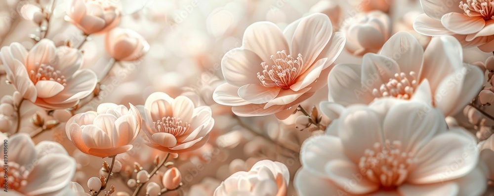 A close-up image of white flowers with soft, delicate petals, illuminated by warm, gentle sunlight. The flowers are clustered together, creating a beautiful, natural arrangement. A close-up image of white flowers with soft, delicate petals, illuminated by warm, gentle sunlight. The flowers are clustered together, creating a beautiful, natural arrangement.