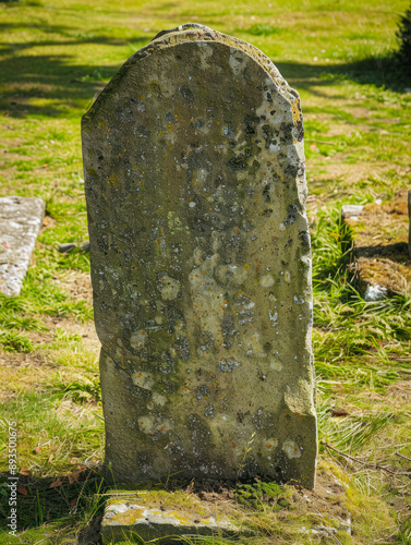 Blank headstone